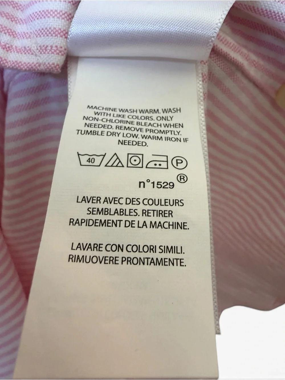 Ralph Lauren Women’s Large Pink White Striped Oxford Button Down Short Sleeve - Picture 10 of 10